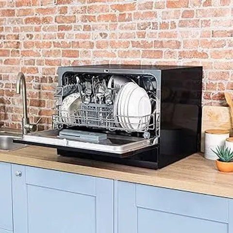 RUSSELL HOBBS RHTTDW6B TABLE TOP DISHWASHER - BLACK