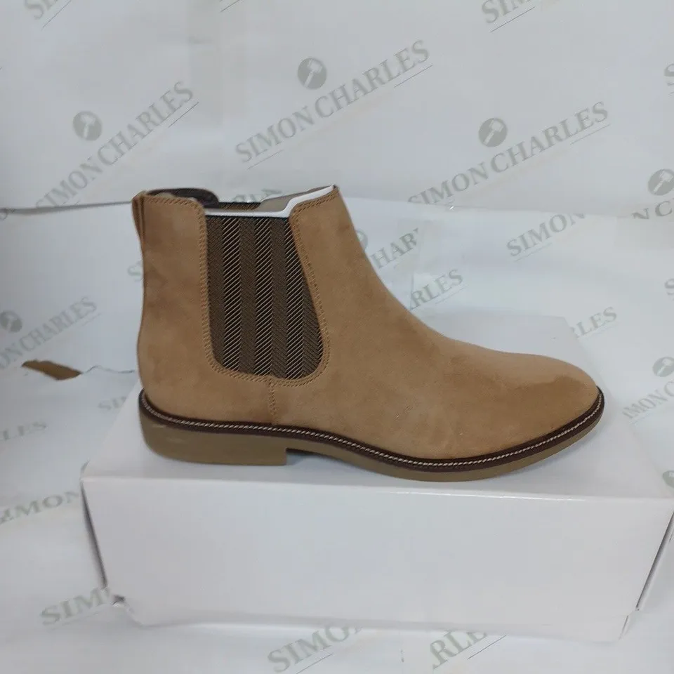 BOXED MARSH MICROSUEDE SHOES IN BISCUIT SIZE 11