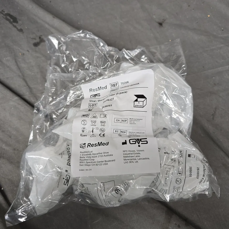 RESMED VIRAL/BACTERIAL FILTER 5 PACK 