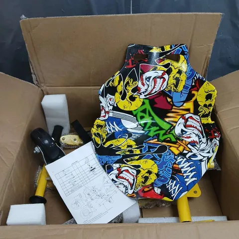 BOXED IROLLERS HOVER KART IN YELLOW MULTI