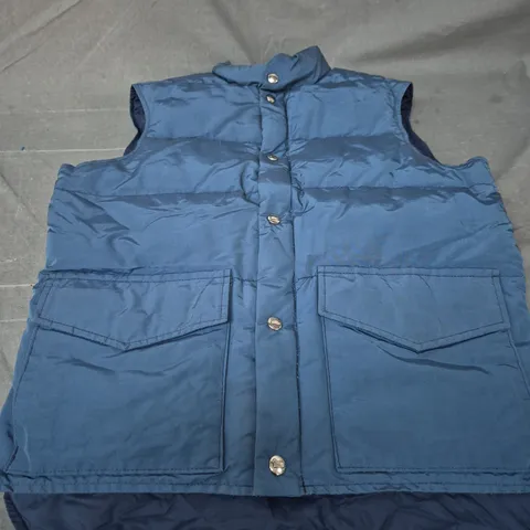 WOOLRICH MEN'S DOWN GILET - BLUE - SIZE M (MEDIUM)