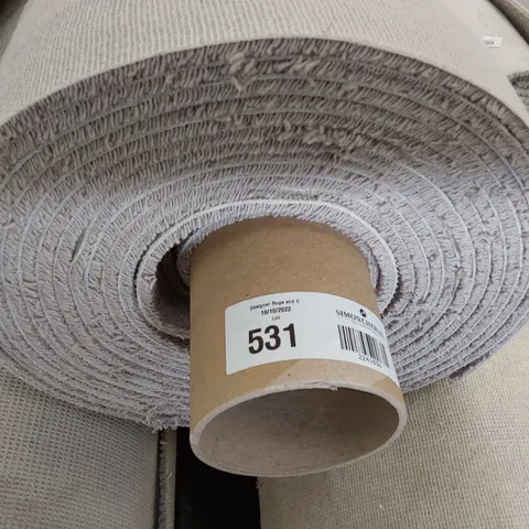 ROLL OF QUALITY DIMENSIONS PLAINS STRIPED LORDS CARPET APPROXIMATELY 4M × 10M