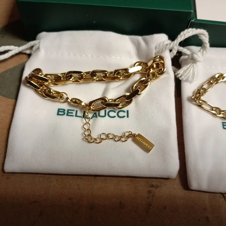 LOT OF 2 BELLAUCCI GOLD TONE BRACELETS