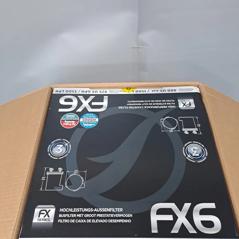 BOXED FLUVAL FX6 AQUARIUM FILTER 1500 LITRES 