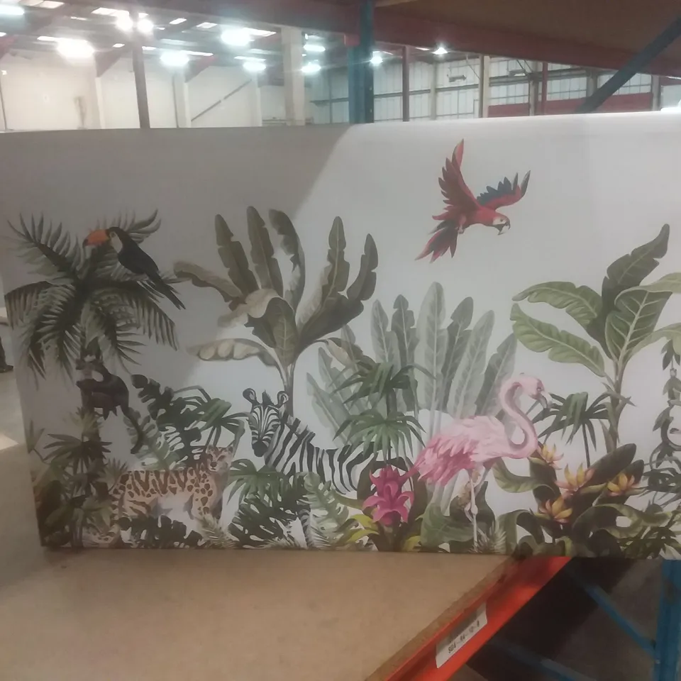 JUNGLE PARADISE ANIMALS - WRAPPED CANVAS