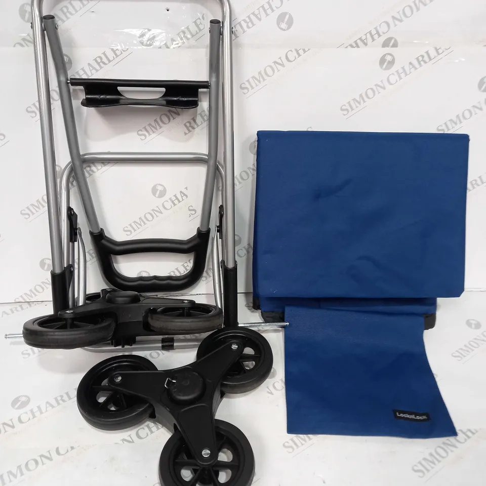 LOCK 'N LOCK INSULATED SHOPPING TROLLEY CART, NAVY