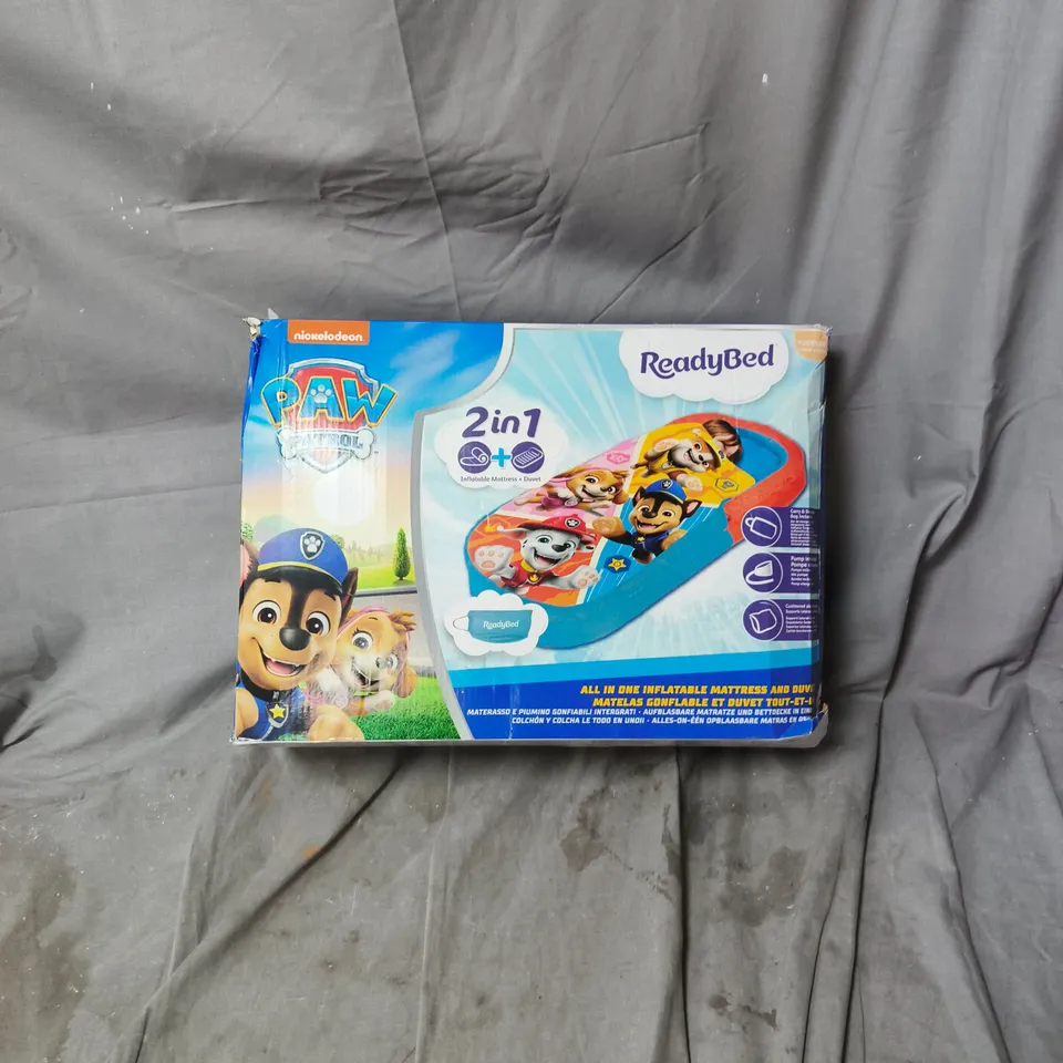 PAW PATROL READYBED 2-IN-1 INFLATABLE MATTRESS & DUVET – BOXED