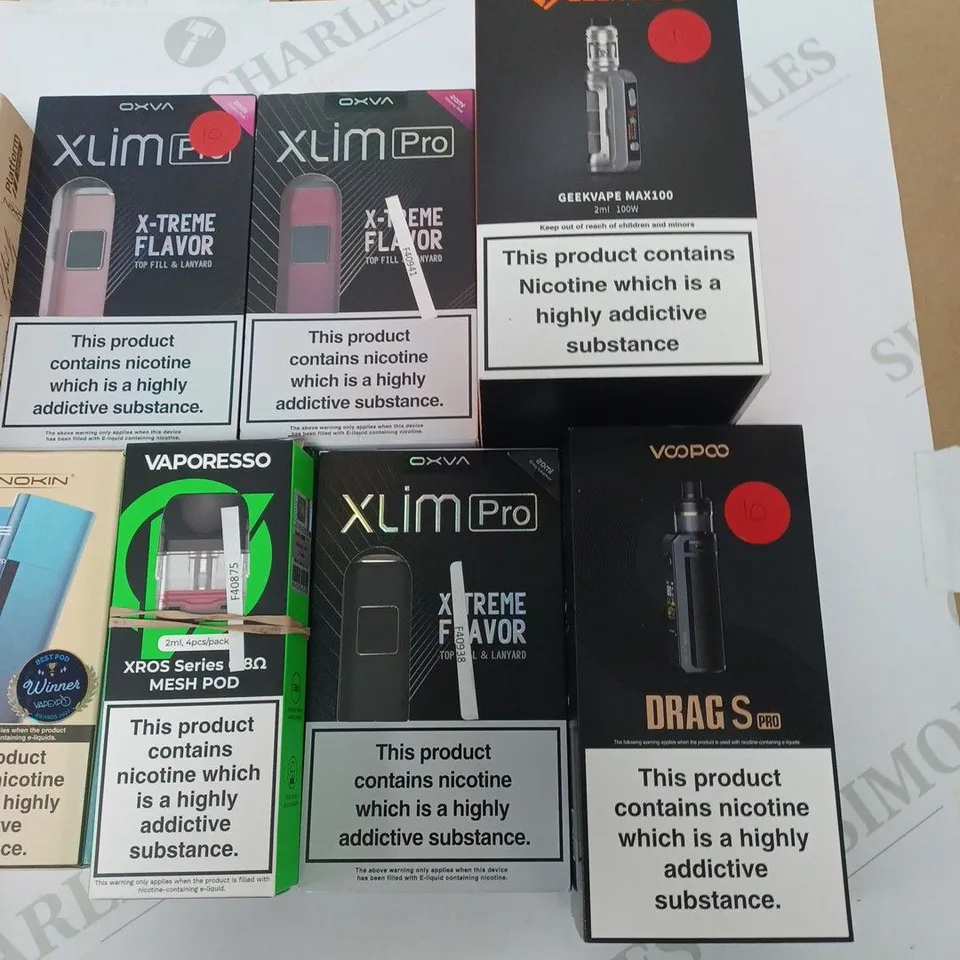 LOT OF 13 ASSORTED E-CIGARETTES TO INCLUDE INNOKIN, OXVA AND VOOPOO