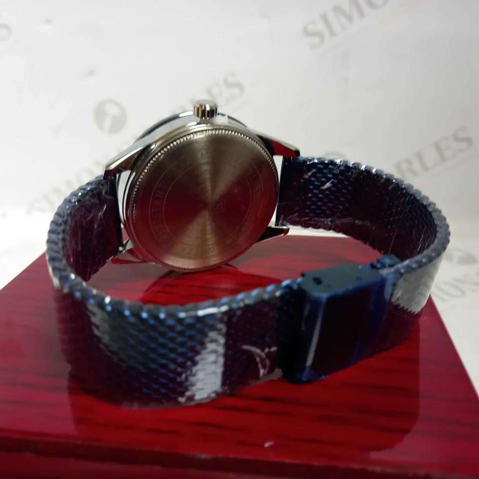 STOCKWELL DATE DIAL MESH STRAP WRISTWATCH RRP £650