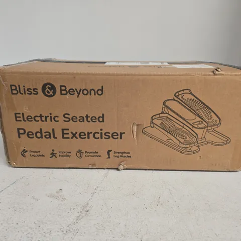 BLISS & BEYOND ELECTRIC SEATED PEDAL EXERCISER – BOXED
