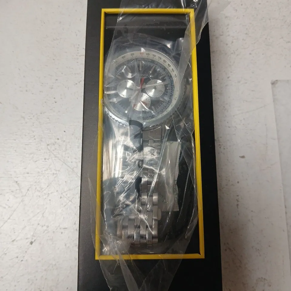 SEKONDA CHRONOGRAPH STAINLESS STEEL WATCH – BOXED