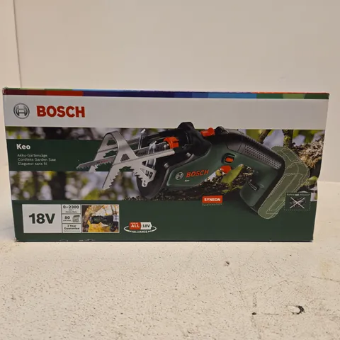 BOSCH KEO CORDLESS GARDEN SAW – 18V (BOXED)