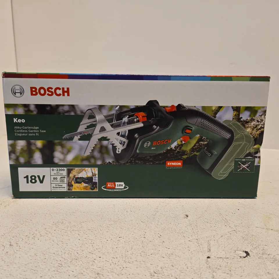 BOSCH KEO CORDLESS GARDEN SAW – 18V (BOXED)