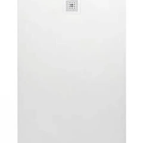 BOXED LAUFEN PRO SHOWER TRAY, MADE OF MARBOND COMPOSITE MATERIAL, RECTANGULAR, OUTLET AT SHORT SIDE