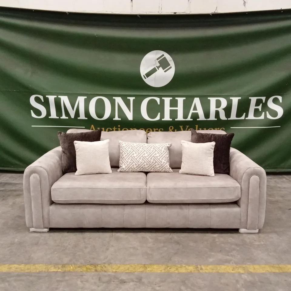 AMARA 3 SEATER SOFA - STONE RRP £1249