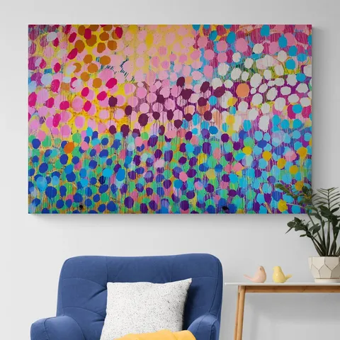 DOTS - WRAPPED CANVAS PAINTING 