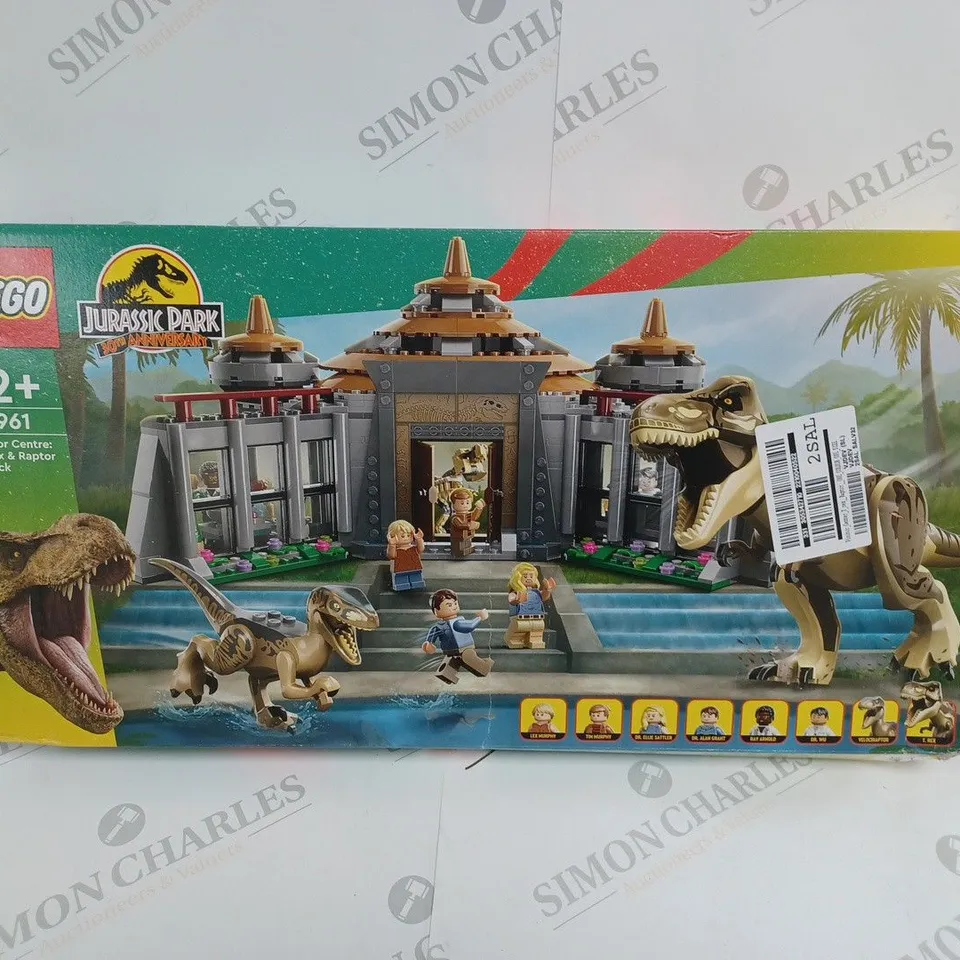 BOXED LEGO JURASSIC PARK 30TH ANNIVERSARY VISITOR CENTRE: T. REX & RAPTOR ATTACK 76961 RRP £114.99