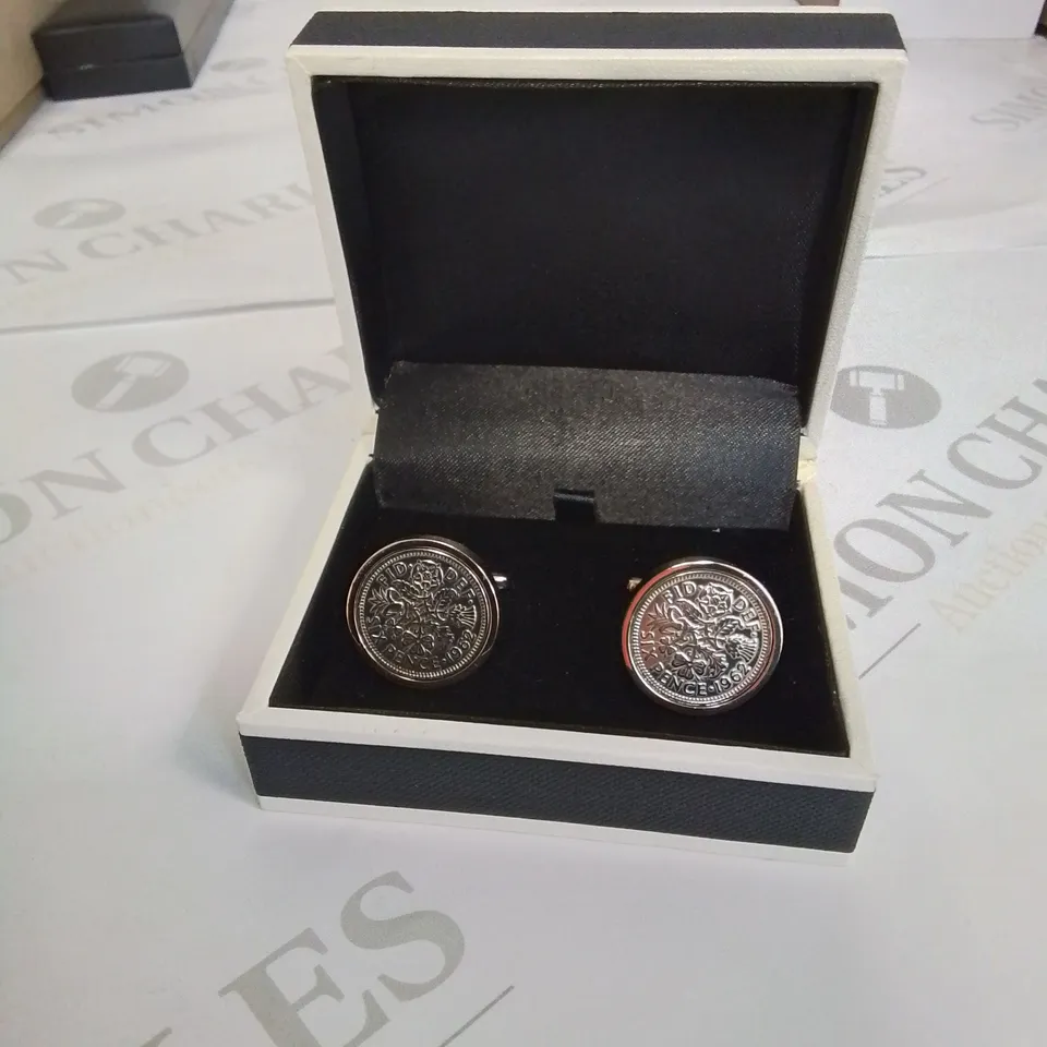 BOXED LUCKY PENNY CUFFLINKS 