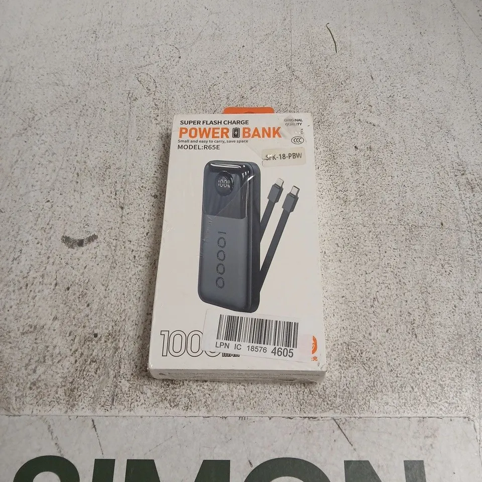 SUPER FLASH CHARGE POWER BANK MODEL R65E 10000MAH