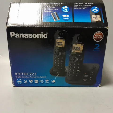 BOXED PANASONIC KX-TGC222 DIGITAL CORDLESS ANSWERING SYSTEM