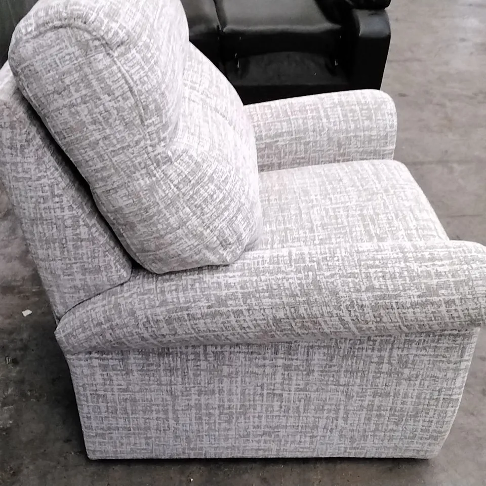 QUALITY BRITISH DESIGNER G PLAN MANUFACTURED AVON 19 CHAIR - SHORE OATMEAL FABRIC