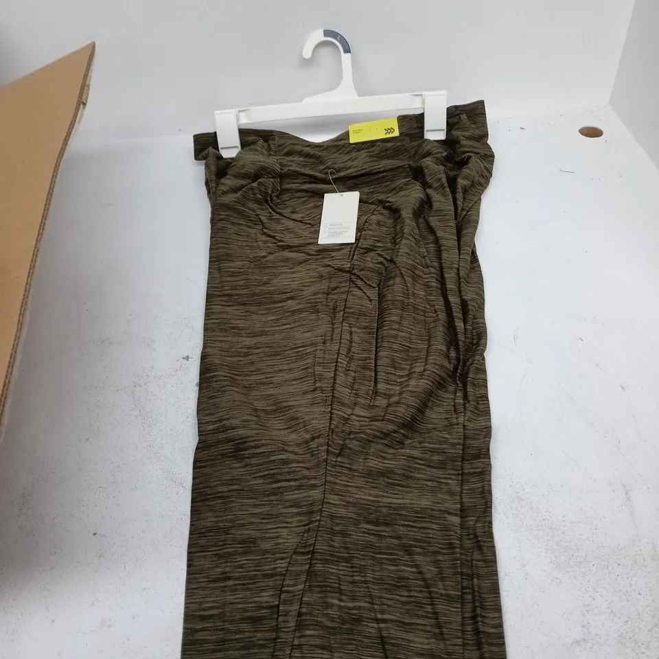 BOX OF APPROXIMATELY 12 GREEN SOFT KNIT JOGGERS ASSORTED SIZES