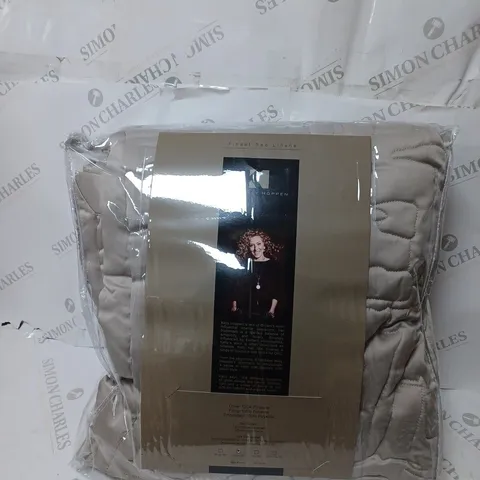 BOXED K BY KELLY HOPPEN ABSTRACT GEO BEDSPREAD AND SHAMS IN TAUPE - DOUBLE