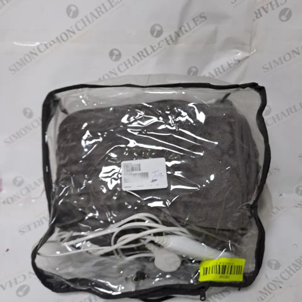 COZEE HOME VELVETSOFT HEATED THROW IN GREY