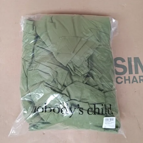 BAGGED NOBODY'S CHILD ALLISON MIDI DRESS IN GREEN SIZE UK 12