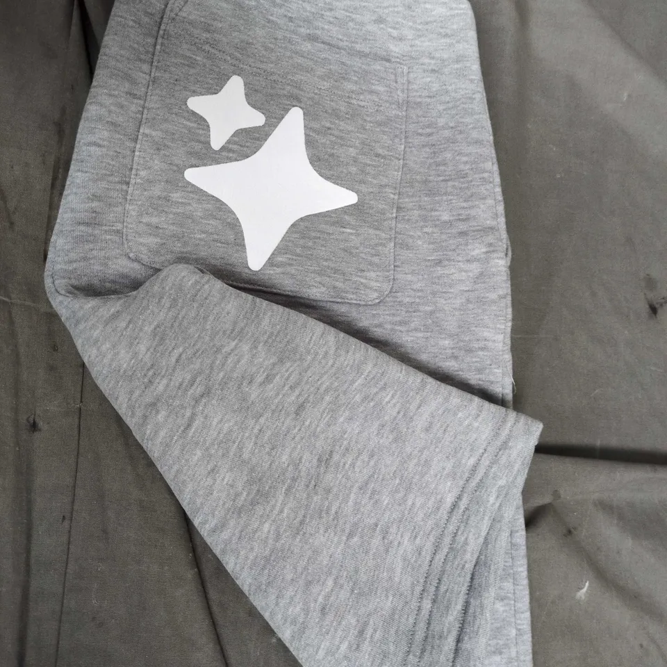 LORENZO MEN'S GREY SWEATPANTS WITH LOGO POCKET