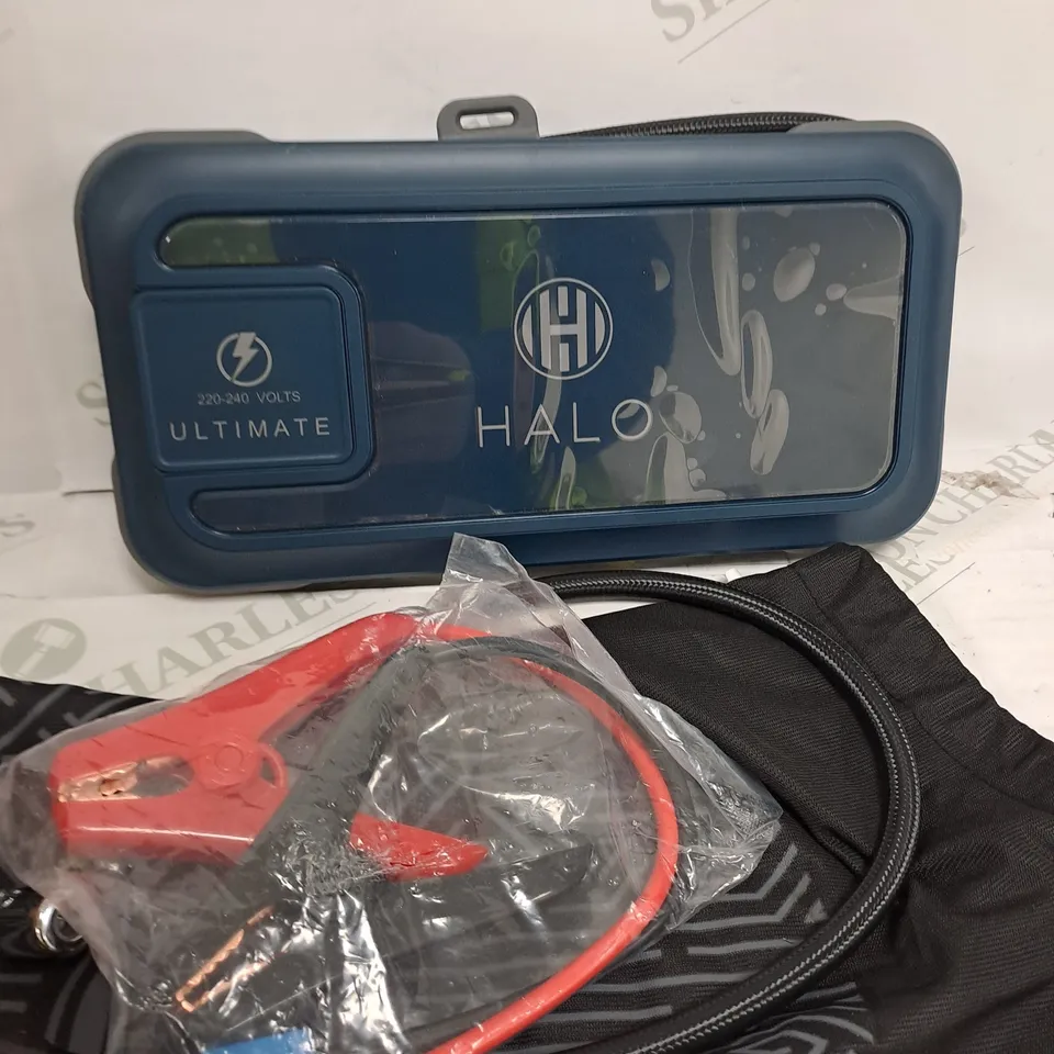BOXED HALO BOLT ULTIMATE POWER BANK W/JUMP STARTER AIR COMPRESSOR & AC OUTLET