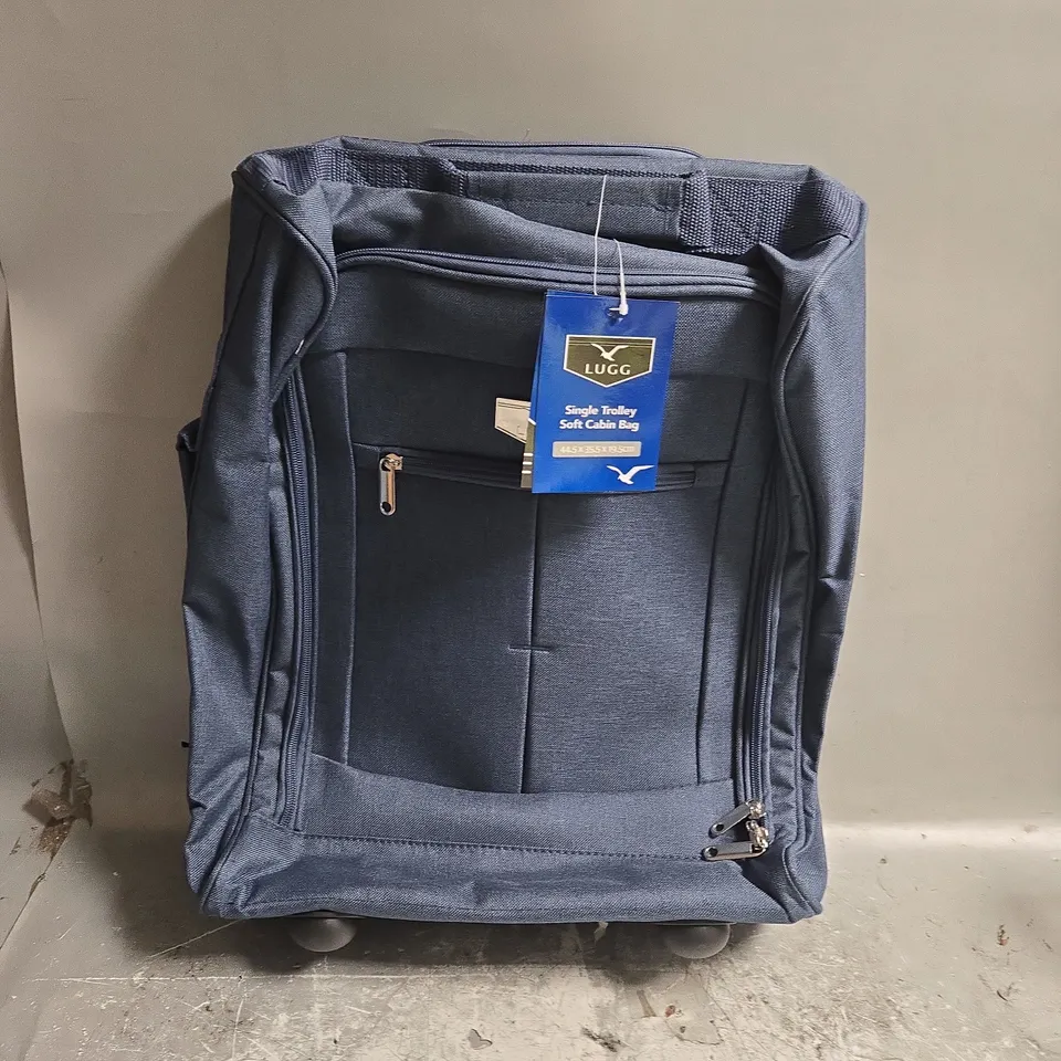 LUGG SINGLE TROLLEY SOFT CABIN BAG - 44.5 X 35.5 X 19.5CM