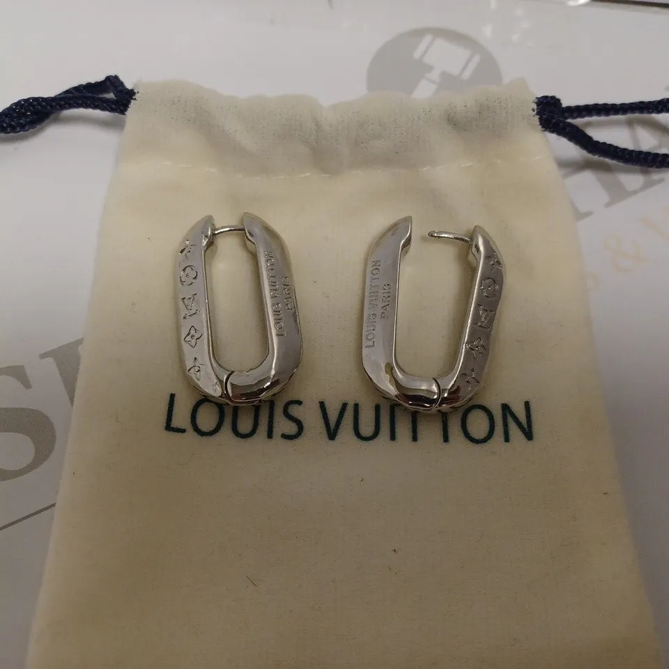 LOUIS VUITTON SILVER EARRINGS