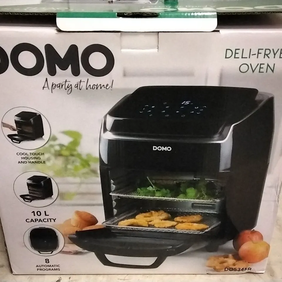 BOXED DOMO DELI FRYER MULTIFUNCTIONAL OVEN