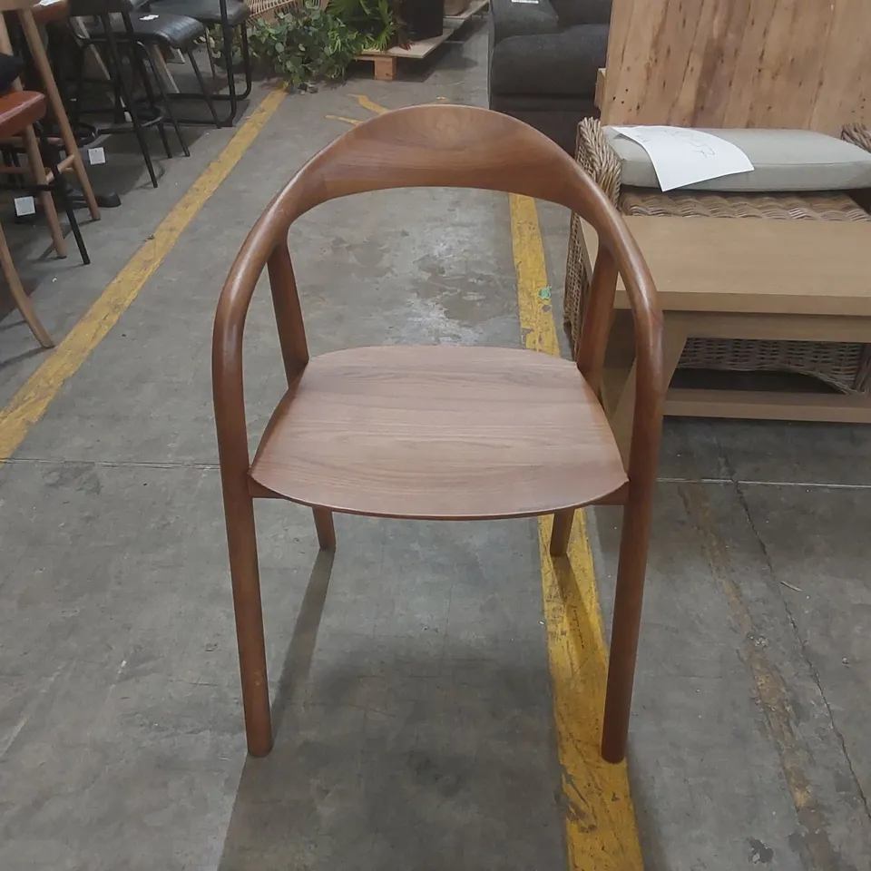 COPENHAGEN DINING CHAIR - WALNUT BOW BACK