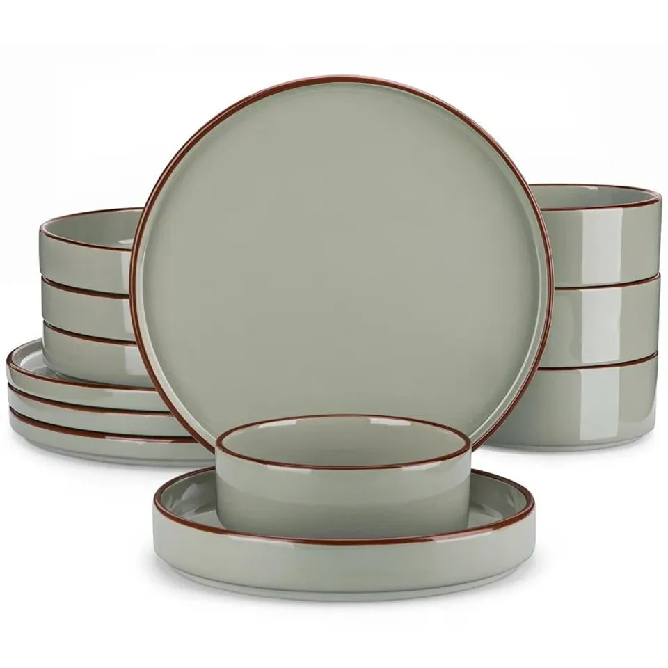 BOXED VANCASSO STONEWARE DINNERWARE SET - SERVICE FOR 4