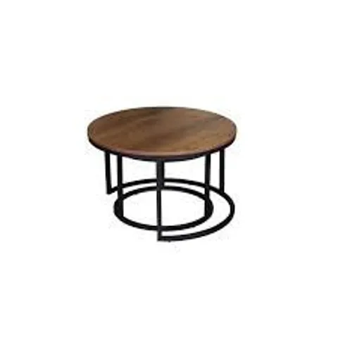 BOXED MAAG FRAME 2 PIECE NEST COFFEE TABLE SET (1 BOX)