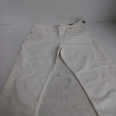 M&S CROPPED SLIM JEANS, UK 14 SHORT, WHITE