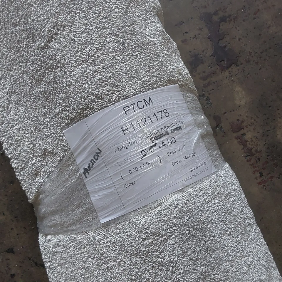 ROLL OF QUALITY ABINGDON STAINFREE AFFECTION CARPET - APPROXIMATELY 2.1 x 4m