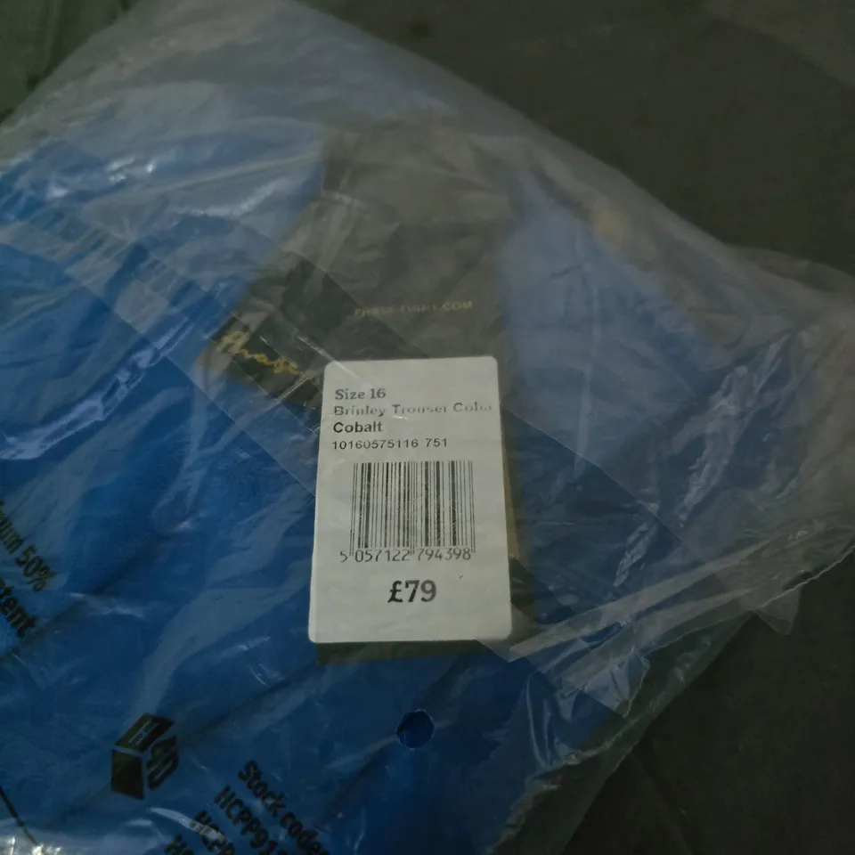 PHASE EIGHT BRINLEY TROUSER COBALT BAGGED SIZE 16