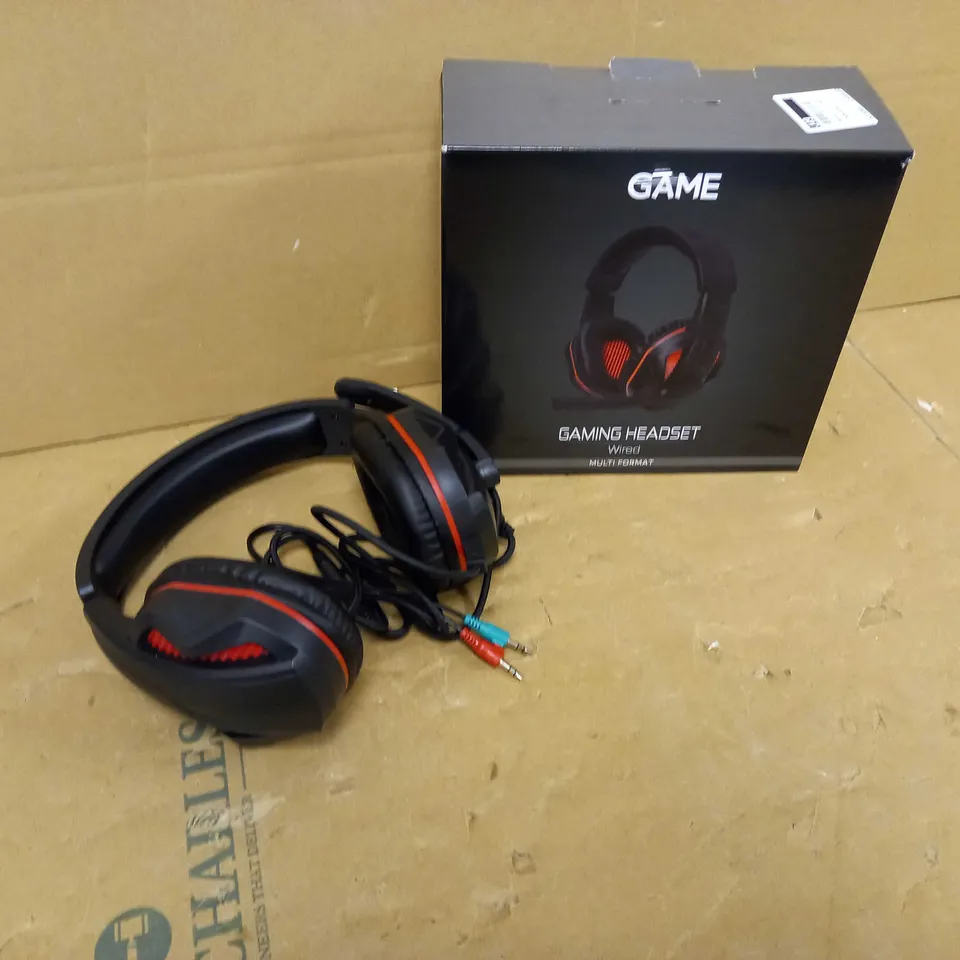 BOXED GAME BLACK/RED HEADSET