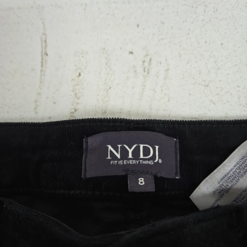 NYDJ WOMEN'S BLACK TROUSERS – UK 8
