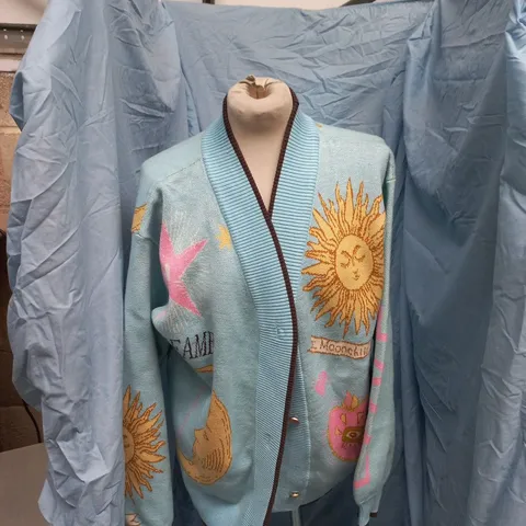 NEVER FULLY DRESSED BLUE MYSTICAL CARDIGAN – XL 