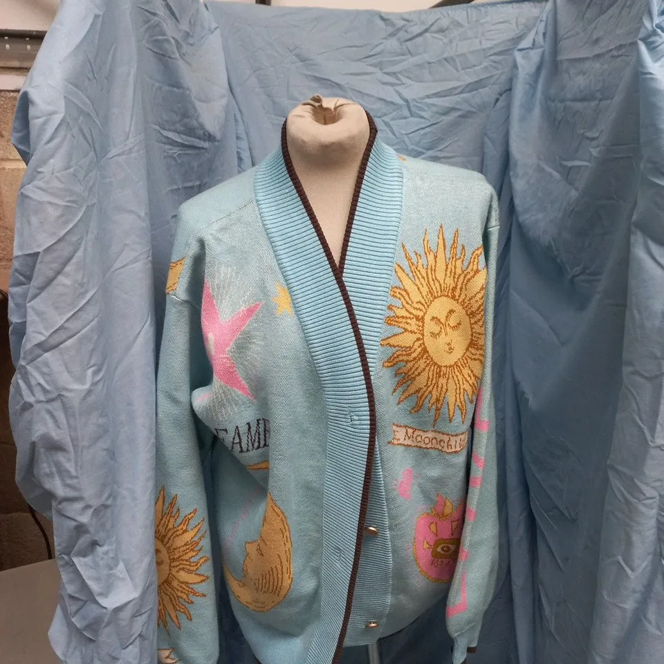 NEVER FULLY DRESSED BLUE MYSTICAL CARDIGAN – XL 