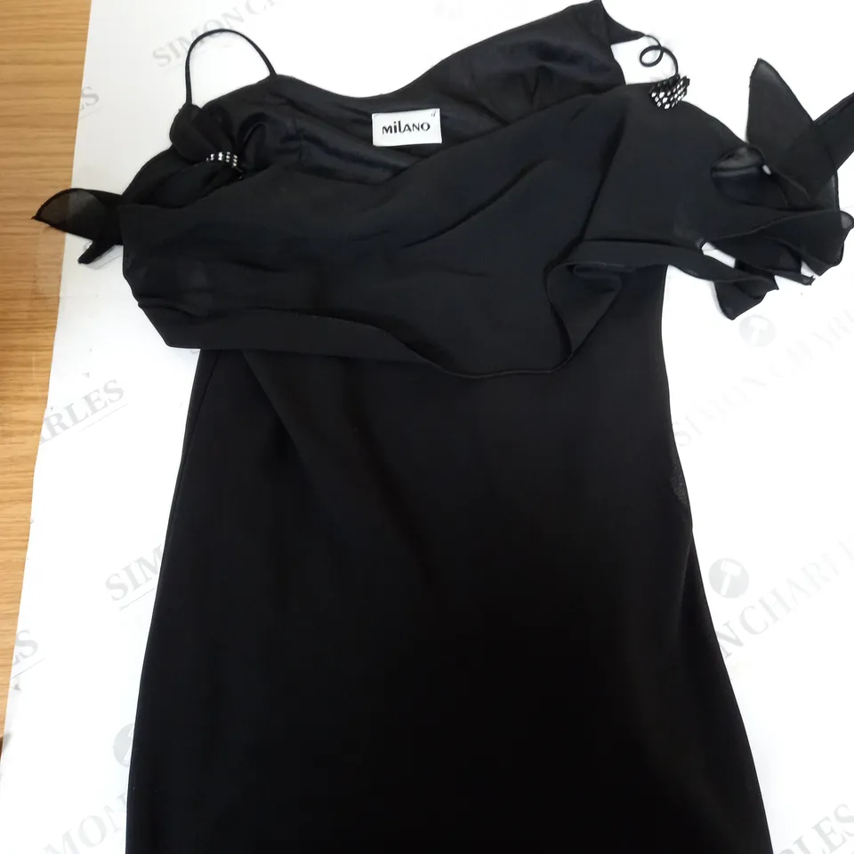 MILANO DRESS BLACK SIZE 12