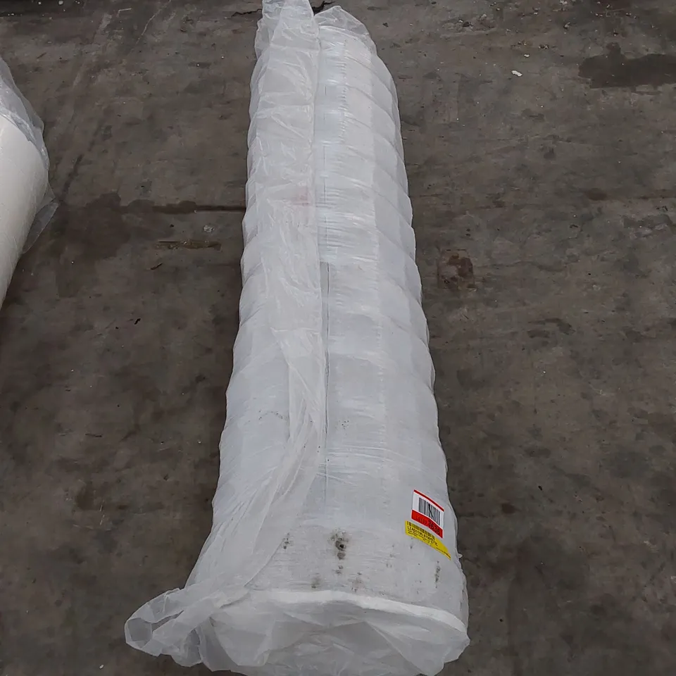 QUALITY BAGGED AND ROLLED 5' KING SIZE QUILTO MEMORY SPRUNG OPEN COIL MATTRESS 