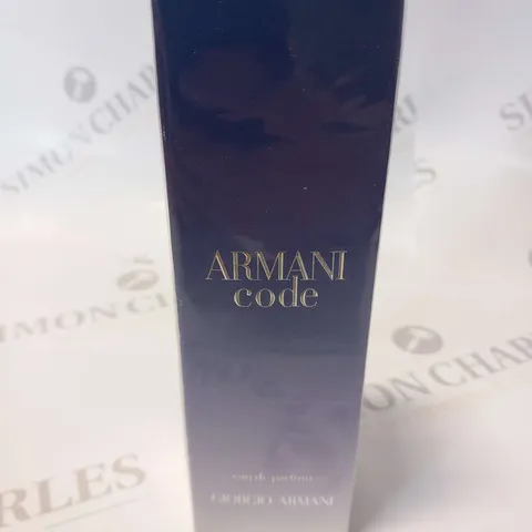 BOXED AND SEALED GIORGIO ARMANI ARMANI CODE EAU DE PARFUM 50ML