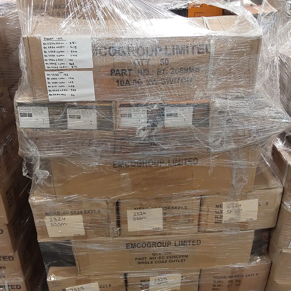 PALLET OF ASSORTED SWITCHES ETC