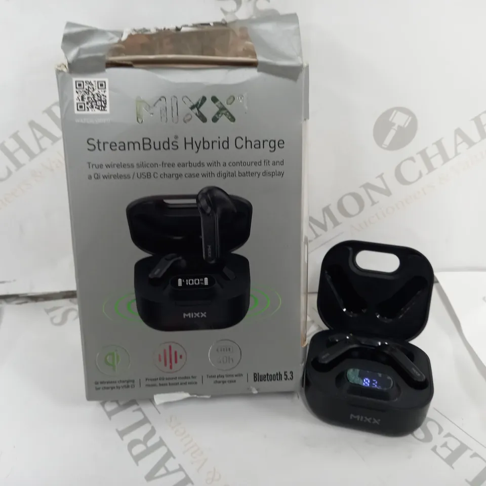 BOXED MIXX STREAMBUDS HYBRID CHARGE TRUE WIRELESS EARBUDS