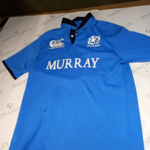 SCOTLAND RUGBY SHIRT WITH CLAPPERTON 18 SIZE UNSPECIFIED